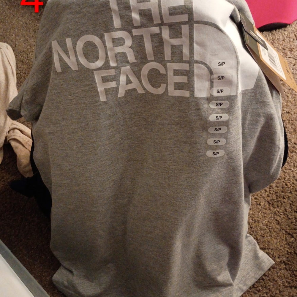 The North Face Heather Gray Logo Tee